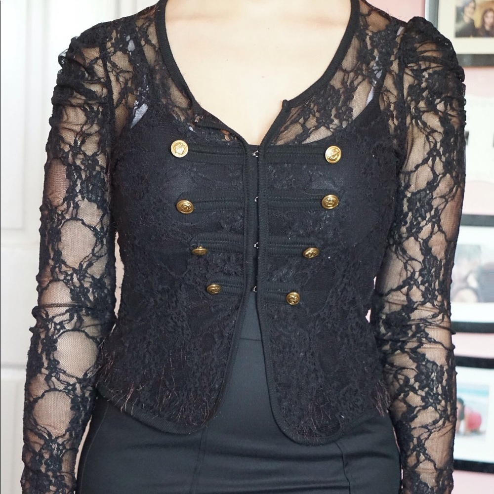Lace blazer
